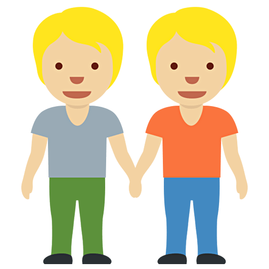 🧑🏼‍🤝‍🧑🏼 Emoji Dos Personas Dándose La Mano: Tono De Piel Claro Medio en Twitter Twemoji 15.0.