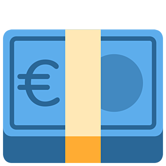 💶 Emoji Nota De Euro na Twitter Twemoji 15.0.
