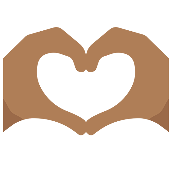 🫶🏾 Emoji Herz Hände: mitteldunkle Hautfarbe Twitter Twemoji 15.0.