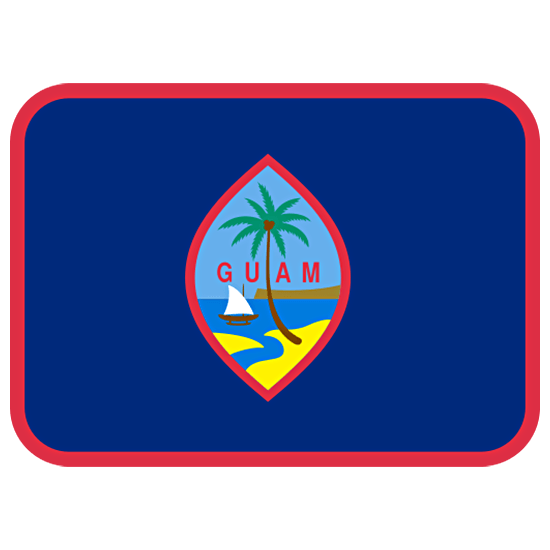 🇬🇺 Emoji Bandera: Guam en Twitter Twemoji 15.0.