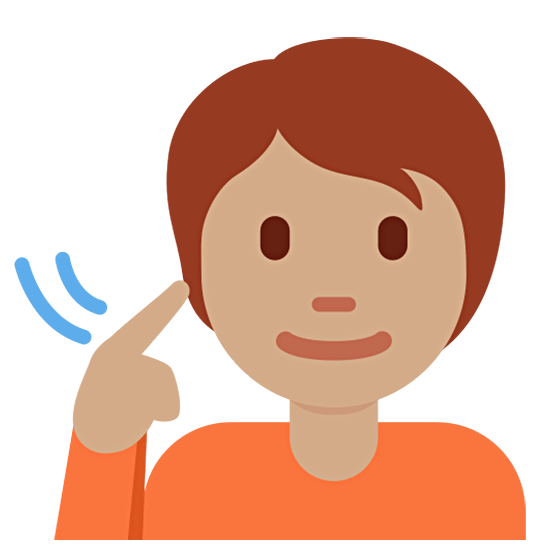 🧏🏽 Emoji Persona Sorda: Tono De Piel Medio en Twitter Twemoji 15.0.