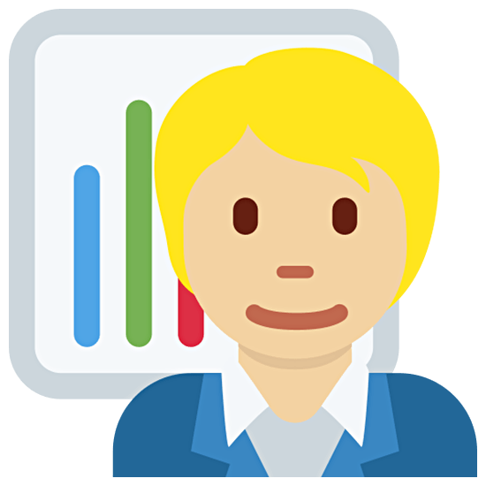 🧑🏼‍💼 Emoji Büroangestellte(r): mittelhelle Hautfarbe Twitter Twemoji 15.0.
