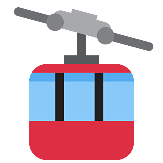 Émoji 🚡 Tramway Aérien sur Twitter Twemoji 15.0.