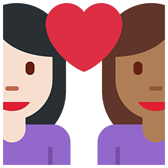 👩🏻‍❤️‍👩🏾 Emoji Pareja Enamorada - Mujer: Tono De Piel Claro, Mujer: Tono De Piel Oscuro Medio en Twitter Twemoji 15.0.