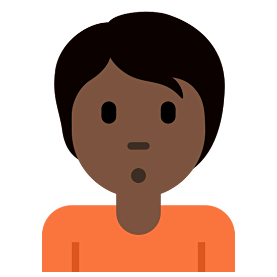 Emoji 🙎🏿 Persona Imbronciata: Carnagione Scura su Twitter Twemoji 15.0.
