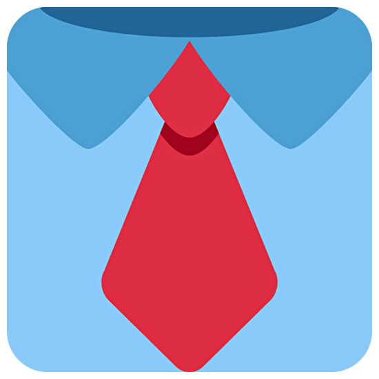 👔 Emoji Hemd mit Krawatte Twitter Twemoji 15.0.