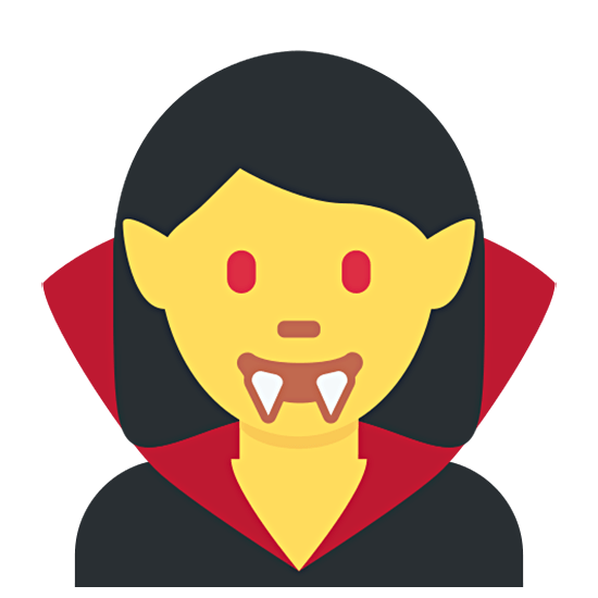 Emoji 🧛‍♀️ Vampira su Twitter Twemoji 15.0.