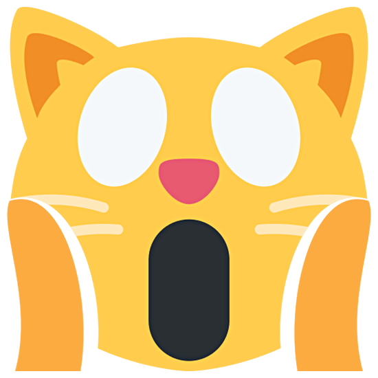 🙀 Emoji Gato Asustado en Twitter Twemoji 15.0.