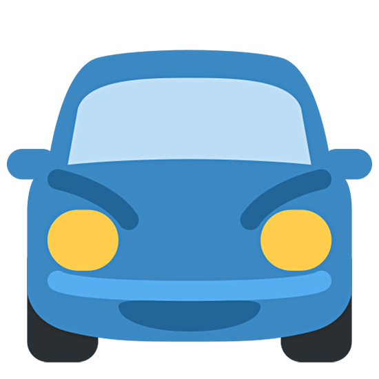 🚘 Emoji Vorderansicht Auto Twitter Twemoji 15.0.