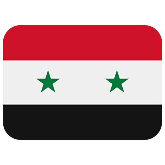 🇸🇾 Emoji Bandera: Siria en Twitter Twemoji 15.0.