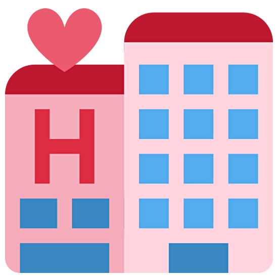 🏩 Emoji Hotel Del Amor en Twitter Twemoji 15.0.