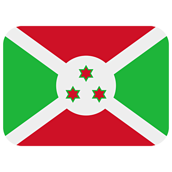 🇧🇮 Emoji Bandera: Burundi en Twitter Twemoji 15.0.