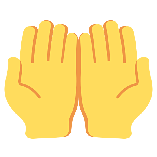 🤲 Emoji Handflächen nach oben Twitter Twemoji 15.0.