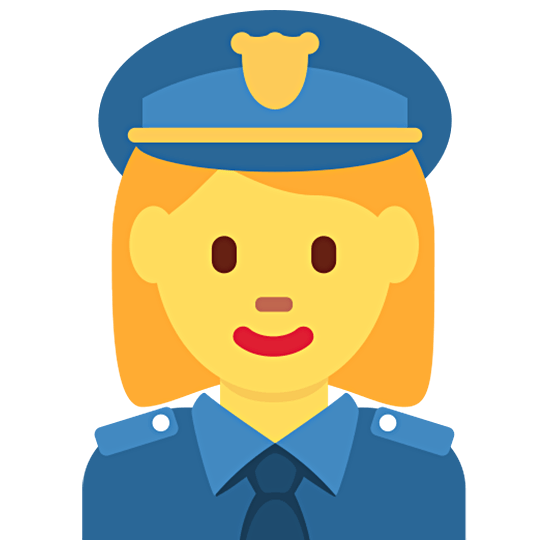 👮‍♀️ Emoji Policial Mulher na Twitter Twemoji 15.0.