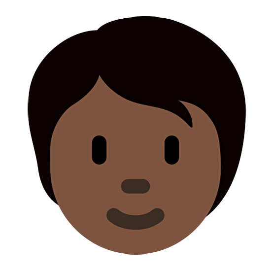 🧑🏿 Emoji Persona Adulta: Tono De Piel Oscuro en Twitter Twemoji 15.0.
