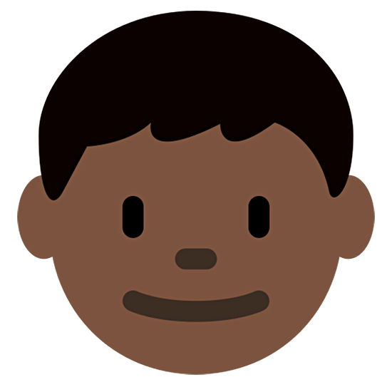 👦🏿 Emoji Niño: Tono De Piel Oscuro en Twitter Twemoji 15.0.