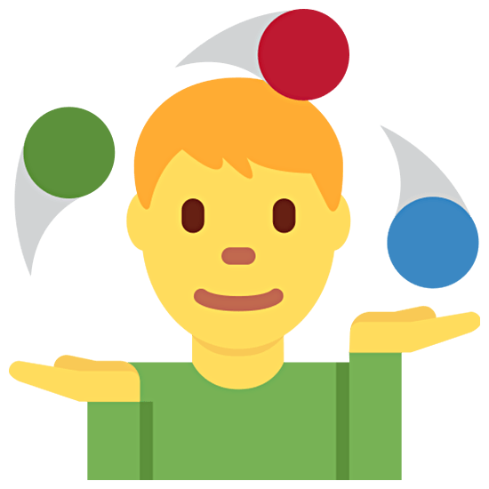Emoji 🤹‍♂️ Giocoliere Uomo su Twitter Twemoji 15.0.