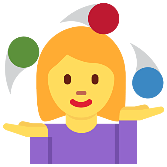 Emoji 🤹‍♀️ Giocoliere Donna su Twitter Twemoji 15.0.
