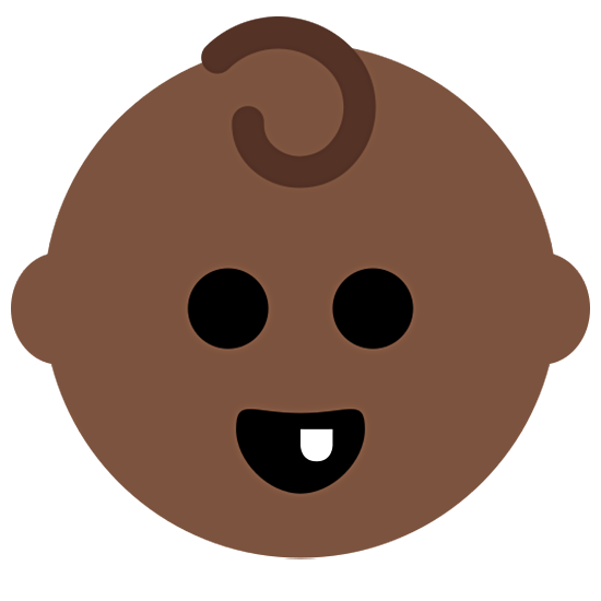 👶🏿 Emoji Bebê: Pele Escura na Twitter Twemoji 15.0.