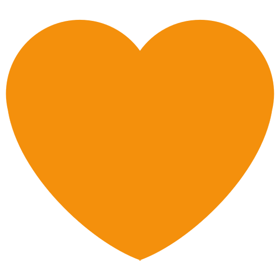 🧡 Emoji Corazón Naranja en Twitter Twemoji 15.0.