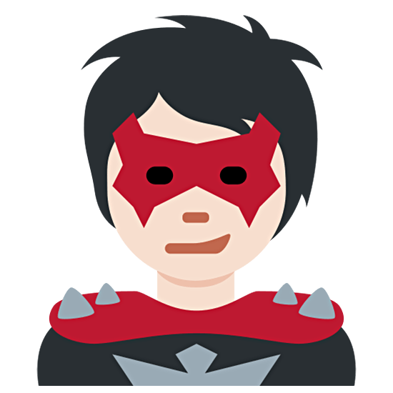 🦹🏻 Emoji Personaje De Supervillano: Tono De Piel Claro en Twitter Twemoji 15.0.