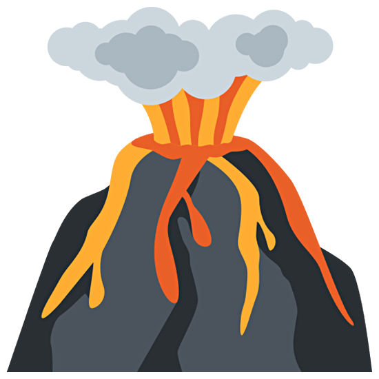 🌋 Emoji Volcán en Twitter Twemoji 15.0.