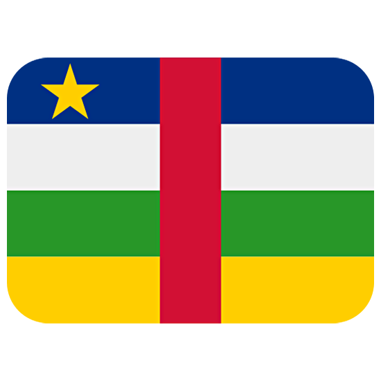 🇨🇫 Emoji Flagge: Zentralafrikanische Republik Twitter Twemoji 15.0.