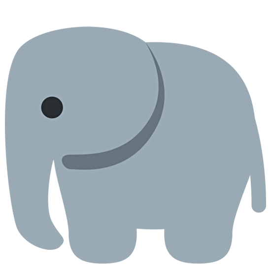 🐘 Emoji Elefante en Twitter Twemoji 15.0.