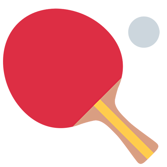Émoji 🏓 Ping-pong sur Twitter Twemoji 15.0.