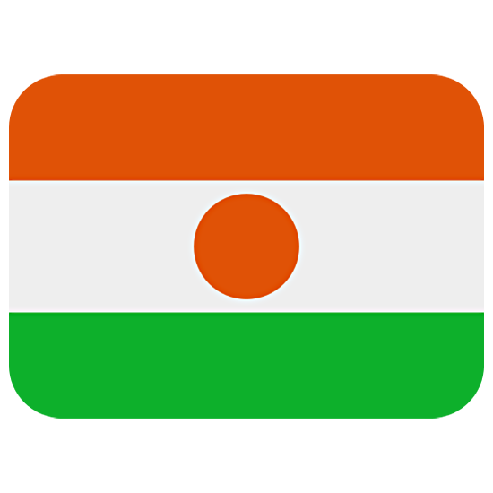🇳🇪 Emoji Bandera: Níger en Twitter Twemoji 15.0.