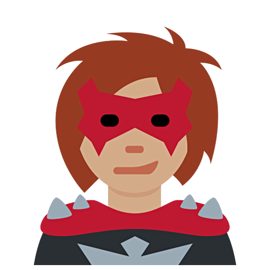 Emoji 🦹🏽‍♀️ Supercattiva: Carnagione Olivastra su Twitter Twemoji 15.0.