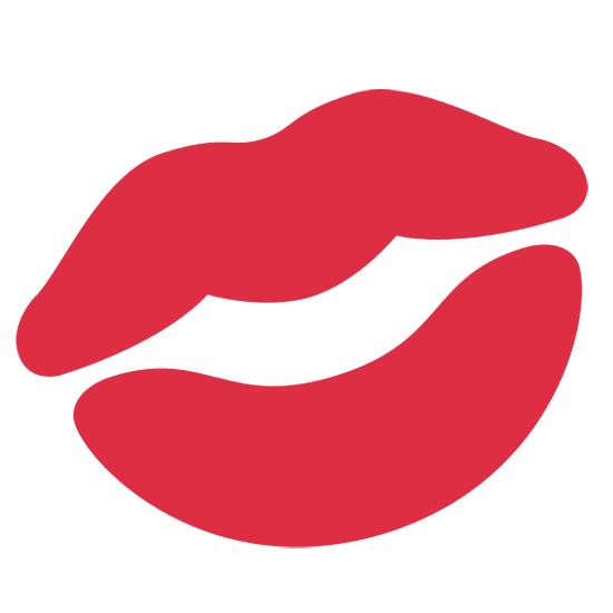Emoji 💋 Impronta Della Bocca su Twitter Twemoji 15.0.