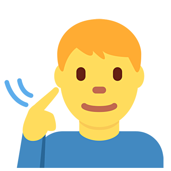 Emoji 🧏‍♂️ Uomo Con Problemi Di Udito su Twitter Twemoji 15.0.