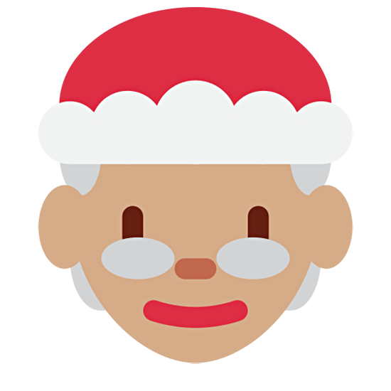 🤶🏽 Emoji Weihnachtsfrau: mittlere Hautfarbe Twitter Twemoji 15.0.