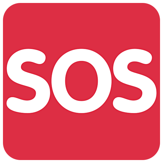 🆘 Emoji SOS-Zeichen Twitter Twemoji 15.0.