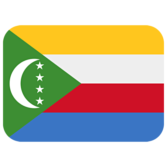 🇰🇲 Emoji Bandera: Comoras en Twitter Twemoji 15.0.