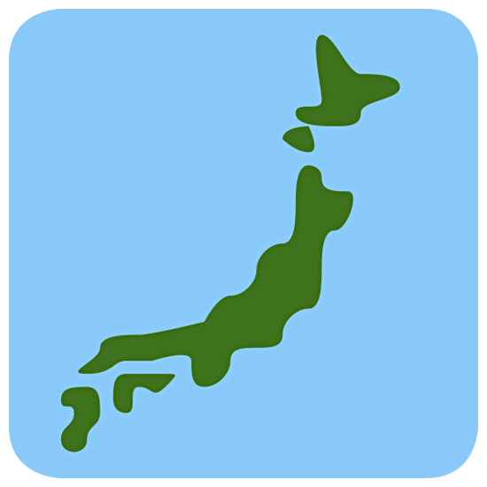 🗾 Emoji Mapa De Japón en Twitter Twemoji 15.0.