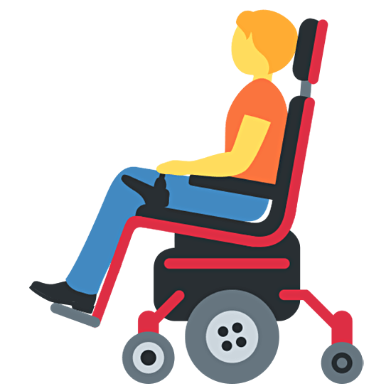 🧑‍🦼 Emoji Person in motorisiertem Rollstuhl Twitter Twemoji 15.0.