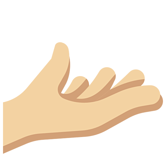 🫴🏼 Emoji Handfläche Nach Oben: mittelhelle Hautfarbe Twitter Twemoji 15.0.