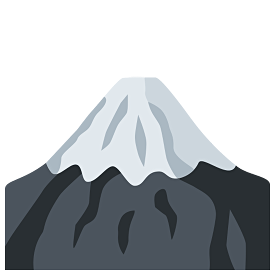Emoji 🗻 Monte Fuji su Twitter Twemoji 15.0.