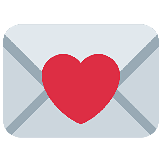💌 Emoji Carta De Amor en Twitter Twemoji 15.0.