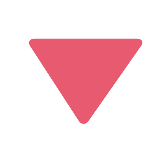 🔻 Emoji rotes Dreieck mit der Spitze nach unten Twitter Twemoji 15.0.