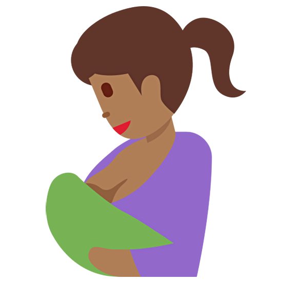 🤱🏾 Emoji Lactancia Materna: Tono De Piel Oscuro Medio en Twitter Twemoji 15.0.
