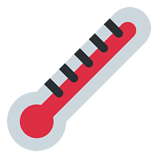 🌡️ Emoji Thermometer Twitter Twemoji 15.0.