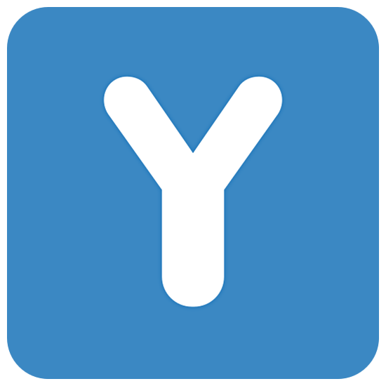 🇾 Emoji Indicador regional símbolo letra Y en Twitter Twemoji 15.0.