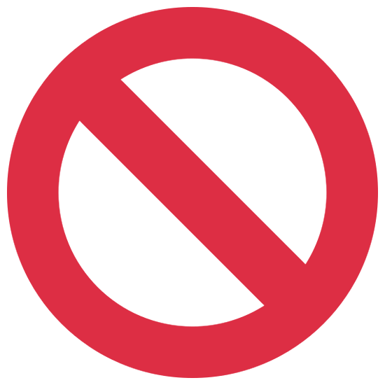 Émoji 🚫 Symbole D’interdiction sur Twitter Twemoji 15.0.