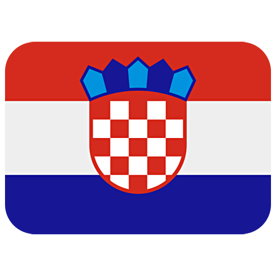 🇭🇷 Emoji Flagge: Kroatien Twitter Twemoji 15.0.