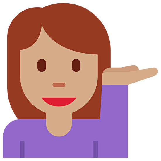 Emoji 💁🏽‍♀️ Donna Con Suggerimento: Carnagione Olivastra su Twitter Twemoji 15.0.