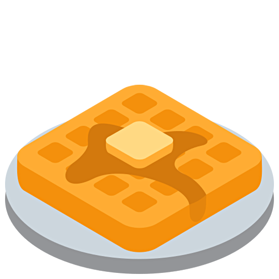 Emoji 🧇 Waffle su Twitter Twemoji 15.0.