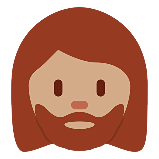 🧔🏽‍♀️ Emoji Mujer Con Barba Tono De Piel Medio en Twitter Twemoji 15.0.